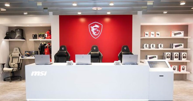 图为微星MSI展示服务旗舰店。(图／微星提供）