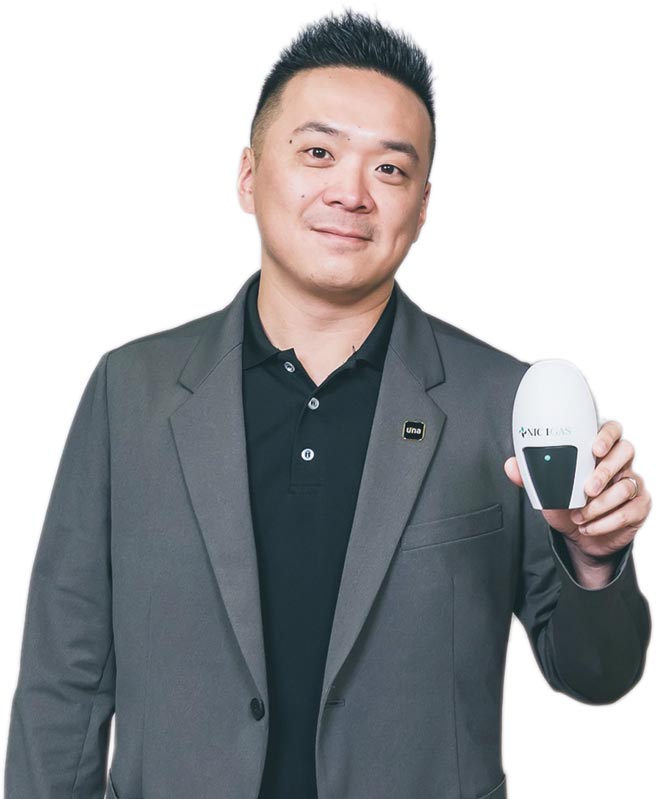 優納比UnaBiz聯合創辦人兼執行長邱賞恩。圖／優納比UnaBiz提供