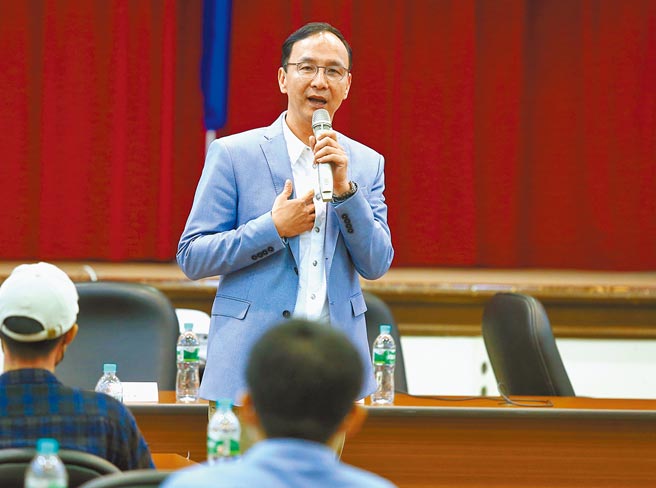 国民党主席朱立伦。（粘耿豪摄）