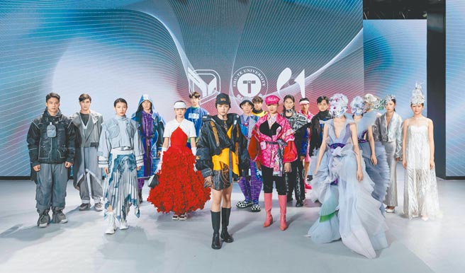 臺北时装周AW22校际展演树德科大模特合照。（臺北时装周提供）