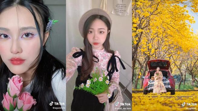 连假时尚出游三大提案！仙气妆容、不败穿搭、秘境花海 跟着 TikTok 创作。（TikTok提供）
