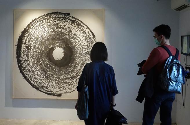王子昀的作品「回到中心点」。（姚志平摄）