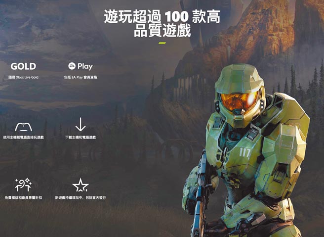 Xbox Game Pass首月30元、每月299元的PC加主机的ULTIMATE方案，可免费一次玩上百款主机、PC、手机与平板电脑版的游戏，以及Xbox金会员的资格。（摘自官网）