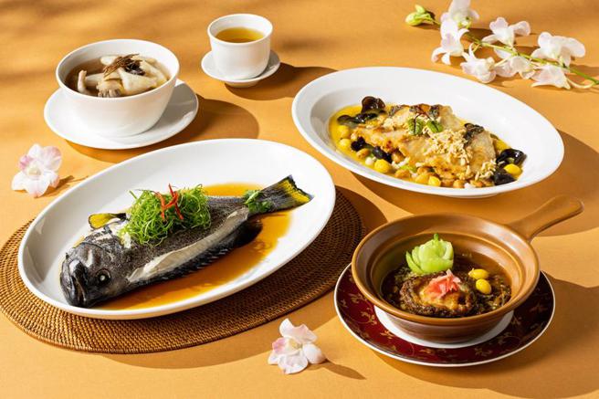 （国宾饭店粤菜餐厅春季新菜开卖，养殖復育技术让稀有石斑界梦幻鱼种也上桌。图／台北国宾饭店提供）