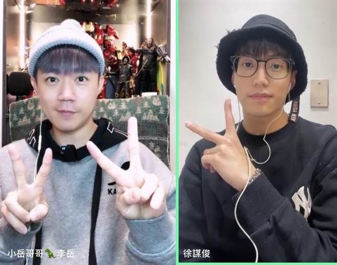 徐谋俊（右）分享在《全明星运动会》的点点滴滴。（17LIVE提供）