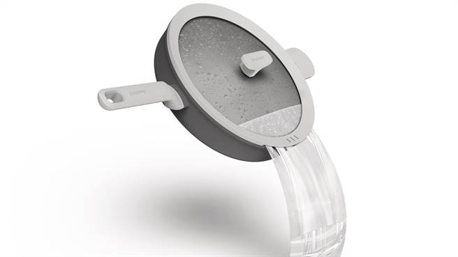 LEO李奥锅具，锅盖引水凹槽设计，方便过滤多余汤汁。（旺代企业提供） 