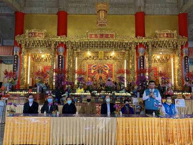 蘆竹慈母宮結合佛教元亨寺會常法師、北港朝天宮、萬華龍山寺等宮廟信眾，4月3日至16日將舉辦為期14天的僧伽長照水陸普渡大齋勝會暨眾神祈福法會。（陳夢茹翻攝）