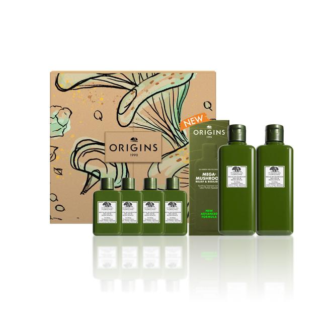 新光三越3月31日限定，ORIGINS青春无敌灵芝水狂粉组，67折特价3000元，于新光三越App下单即赠「Dr. Weil 青春无敌灵芝光润机能水30ml」。（新光三越提供）