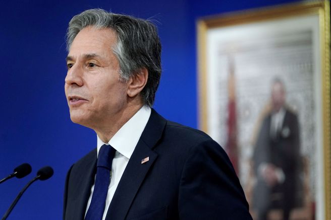 布林肯警告，俄罗斯于部分区域撤军可能只是「骗人或转移注意力」。（图／路透社）