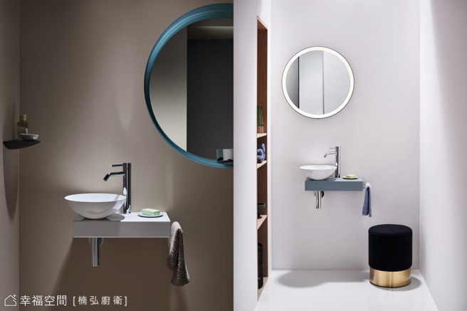 由德國衛浴品牌Alape推出的Piccolo Novo盥洗平台。（圖片提供／楠弘廚衛）
