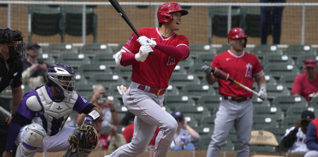 大谷翔平春訓第2轟(路透社)