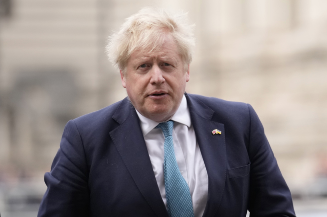 英國首相強生(Boris Johnson)(圖/美聯社)