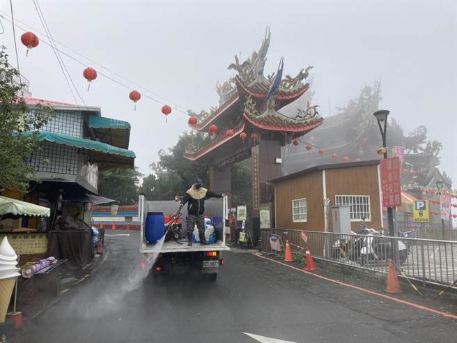 南投县卫生局今公布足迹，包括3月25、26日分别到访竹山紫南宫、名间乡受天宫。(卫生局提供／吴建辉南投传真)