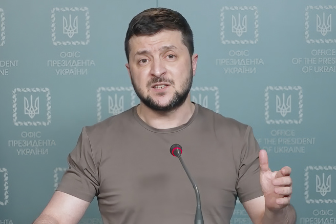 乌克兰总统泽伦斯基(Volodymyr Zelensky)(图/美联社)