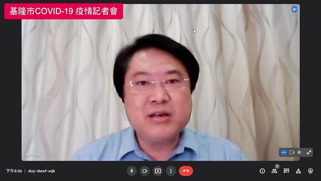 基隆市长林右昌呼吁市民，因应疫情增温最好赶快完成疫苗施打。（基隆市政府提供／陈敬哲基隆传真）