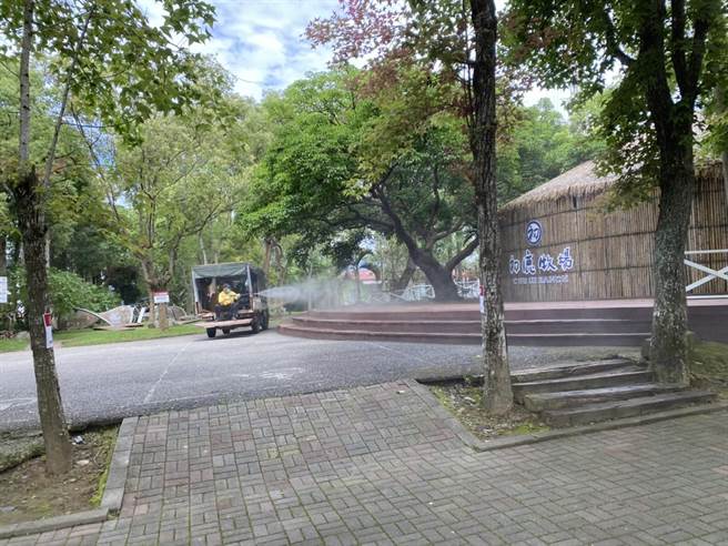 台东县确诊新增2例，县府加强清消。（台东县政府提供）