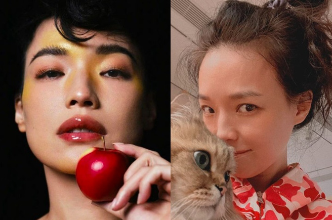 舒淇过去都是以飘逸长髮散发女人味，鲜少以短毛造型示人。（图／取自舒淇IG）