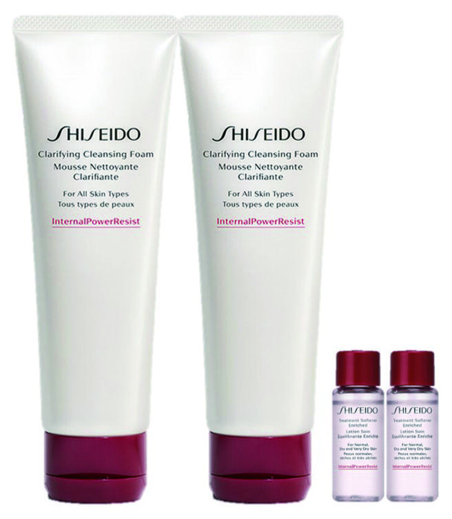 SOGO忠孝馆4月1日限日贩售－SHISEIDO国际柜 保湿洁肤双倍组，价值2668元、优惠价1125元。（SOGO提供）