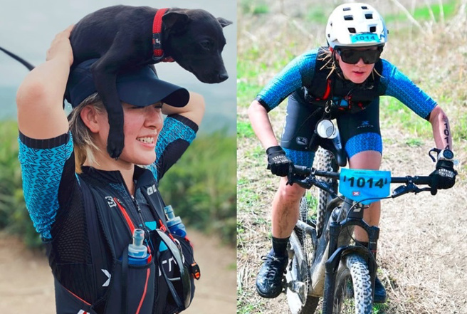 完赛三铁的林彦君被誉为「被演艺事业耽误的运动员」。（图／取自林彦君脸书）