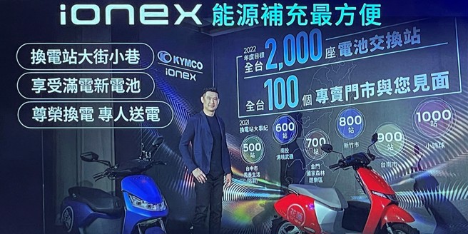 光阳工业董事长柯胜峯表示：「自从Ionex车能网诞生至今，KYMCO不变的初衷，是解决电动机车在推广与使用上的障碍，让每个人都能拥抱即将到来的电动车时代。（光阳提供）


