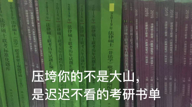 遲遲不看的考研書單。（網路圖片）