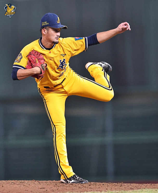 中信兄弟左投彭識穎。（中信兄弟提供）