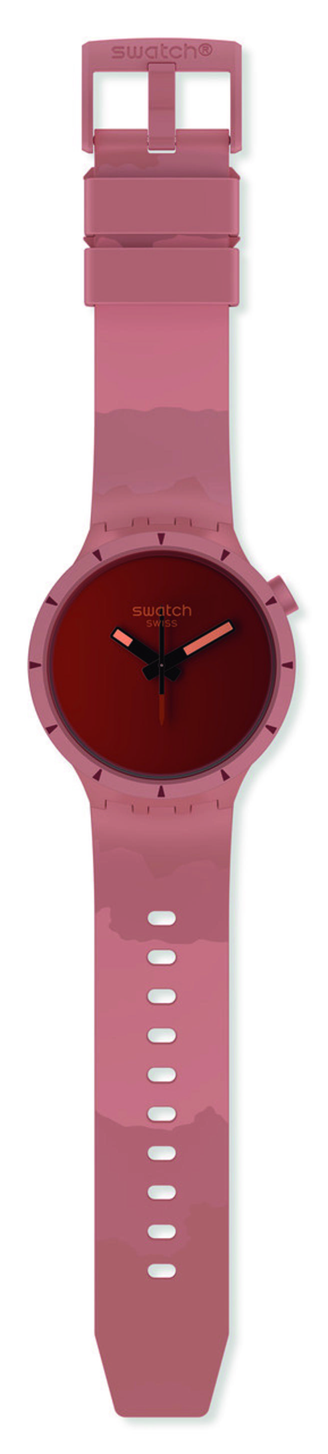 SWATCH BIG BOLD BIOCERAMIC CANYON峽谷錶徑47mm，4250元。（SWATCH 提供）