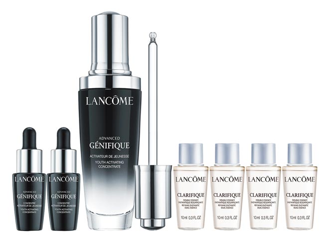 新光三越4月1日霸屏日，LANCOME超未来肌因新客组，64折4250元。（新光三越提供）