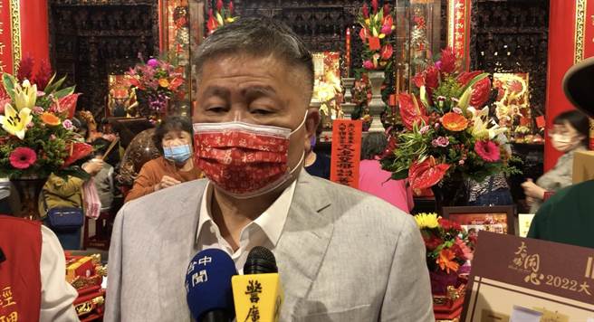 鎮瀾宮董事長顏清標說，參與進香活動現在需打第3劑，百姓都會全力配合政府防疫規定。（陳世宗攝）