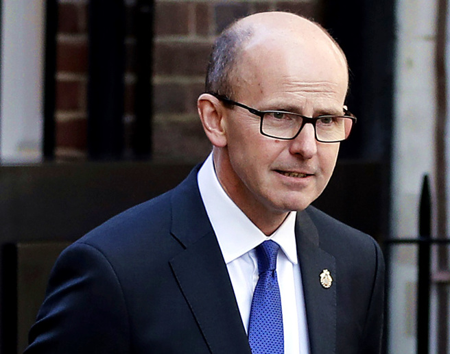 英國情報機構政府通訊總部（GCHQ）主任佛萊明（Jeremy Fleming）警告北京，和俄羅斯走得太近可能帶來風險。（資料照／路透社）