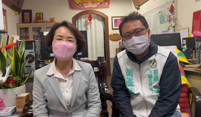 民进党前镇小港议员参选人黄彦毓获5连霸议员林宛蓉支持。（翻摄照片）