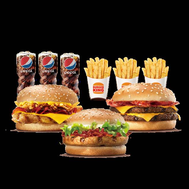 漢堡王連假推出一系列套餐優惠。（漢堡王提供）