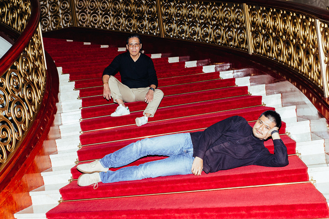 汪兆谦与杨辉。(图/小棉被)