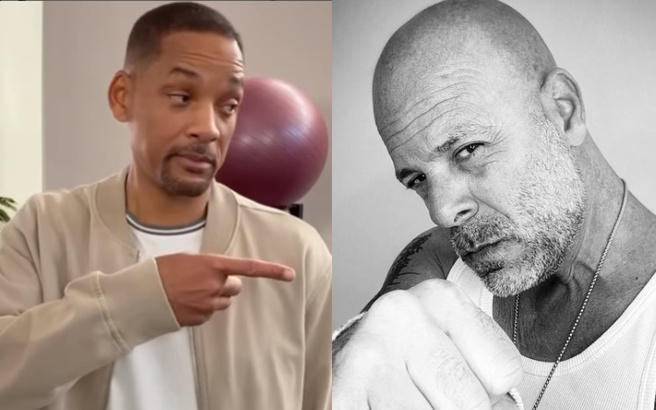 威尔史密斯(左)被金酸莓颁发「最佳赎莓奖」，布鲁斯威利(右)会是下届得主吗？（图／取自两人IG）