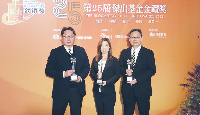 公募基金龍頭元大投信以元大台灣50（0050）、元大S&P500（00646）、元大全球未來通訊（00861）拿下金鑽獎指標獎項。圖／公司提供