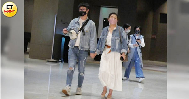 Selina和男友出席黃子佼生日宴會。（圖／取自CTWANT）