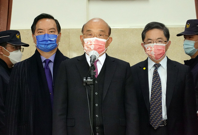 行政院长苏贞昌1日赴立法院备询并受访。（姚志平摄）