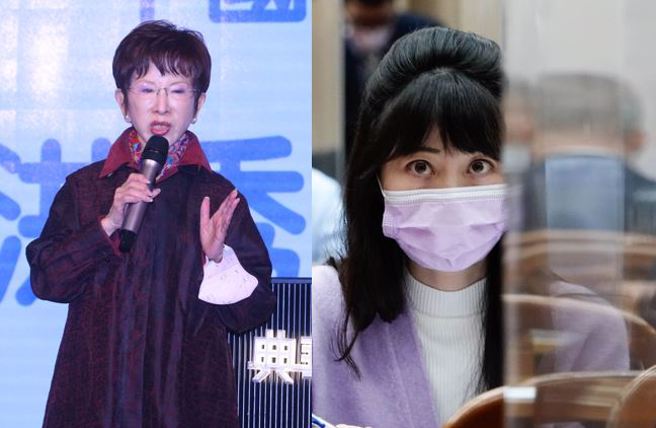 图为国民党前主席洪秀柱(左)、民进党立委高嘉瑜(右)。(合成图/资料照)