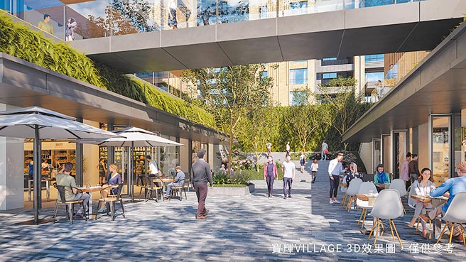 「宝辉VILLAGE」被誉为台湾第一座整体开发城区、台版表参道，要以街区带动城市发展，持续在思考并实践、回应国际建筑趋势。图／业者提供