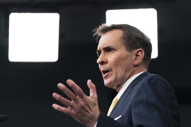 美國國防部發言人柯比（John Kirby）。(圖／美聯社)