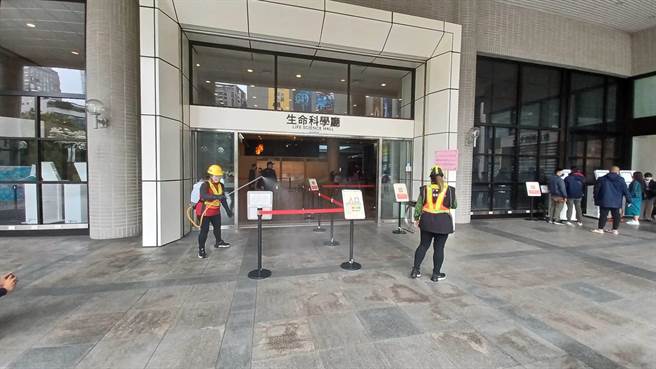 国立自然科学博物馆已完成清消。（中市卫生局提供／谢琼云台中传真）