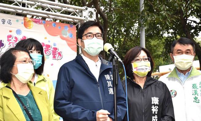 高雄市长陈其迈。（林瑞益摄）