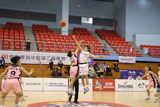 新竹高商女篮队2日在HBL乙组女篮赛中击败永春高中完成三连霸。（新竹市政府提供／陈育贤新竹传真）