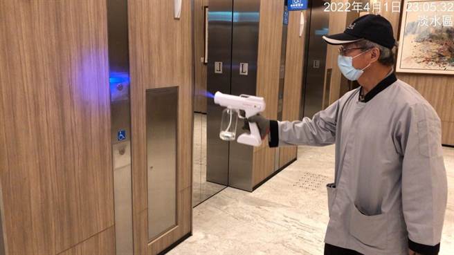 将捷郁金香酒店配合防疫採高规格封馆清消。（将捷郁金香酒店提供）