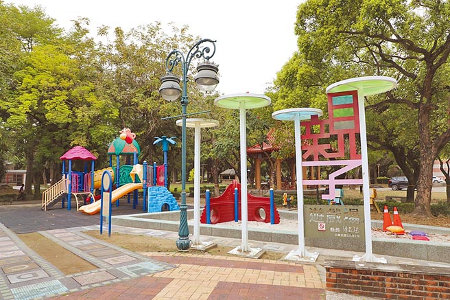 嘉义县朴子艺术公园占地近4公顷，现有游憩空间不足，县府斥资8000万元进行改造。（张亦惠摄）