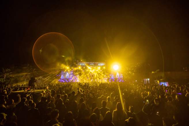 墾丁台灣祭現場從早嗨到晚，今傳出有確診者出沒。(翻攝自 台灣祭Taiwan Music Festival臉書)
