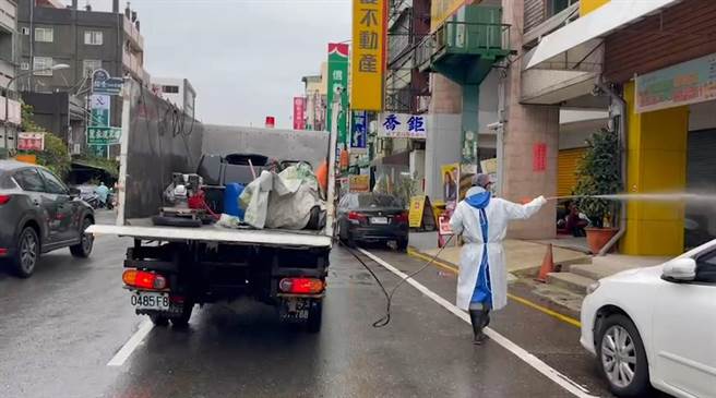 外縣市確診來彰化的足跡，都已經完成大消毒。（彰化縣政府提供／吳敏菁彰化傳真）
