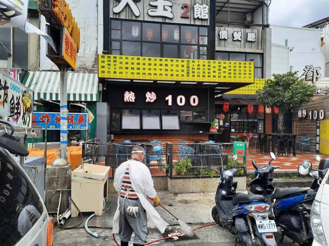 县府强调，该个案足迹已全面消毒。（屏县府提供／谢佳潾屏东传真）