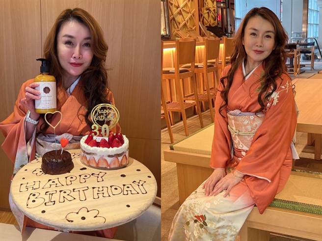 钱珊绫日前过50岁生日。（万鸿提供）