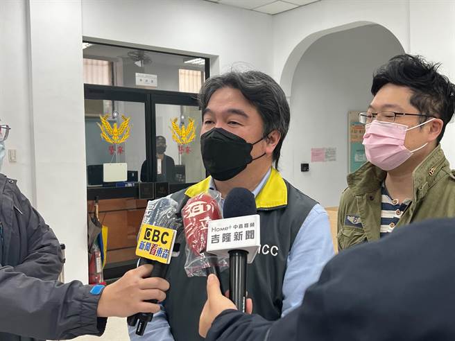 卫福部医福会执行长王必胜今天上午受访表示，基隆今天疫情没有扩大迹象。（陈彩玲摄）